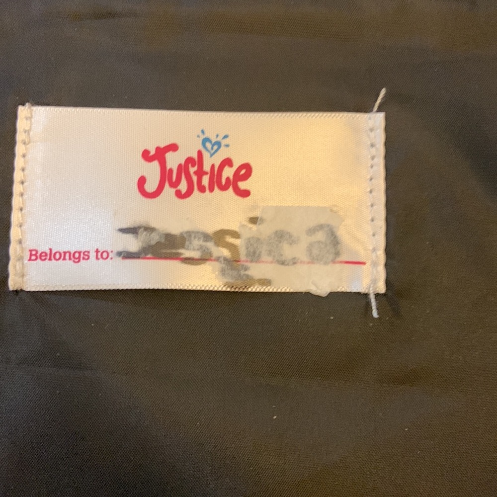 Justice brand binder with LOVE black dots. - Picture 7 of 7